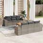 Voir la diapositive 1 : VIDAXL Salon de jardin avec coussins 7 pcs gris resine tressee