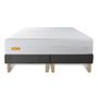 Voir la diapositive 2 : SEPTNUITS Matelas + double sommiers Memo Bio Mousse à mémoire de forme 5 zones de confort Maxi épaisseur Déhoussable