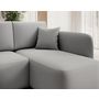 Voir la diapositive 5 : BEST MOBILIER Suzie - canapé d'angle droit 4 places convertible avec coffre en velours