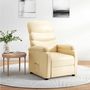Voir la diapositive 1 : VIDAXL Fauteuil inclinable Creme Similicuir