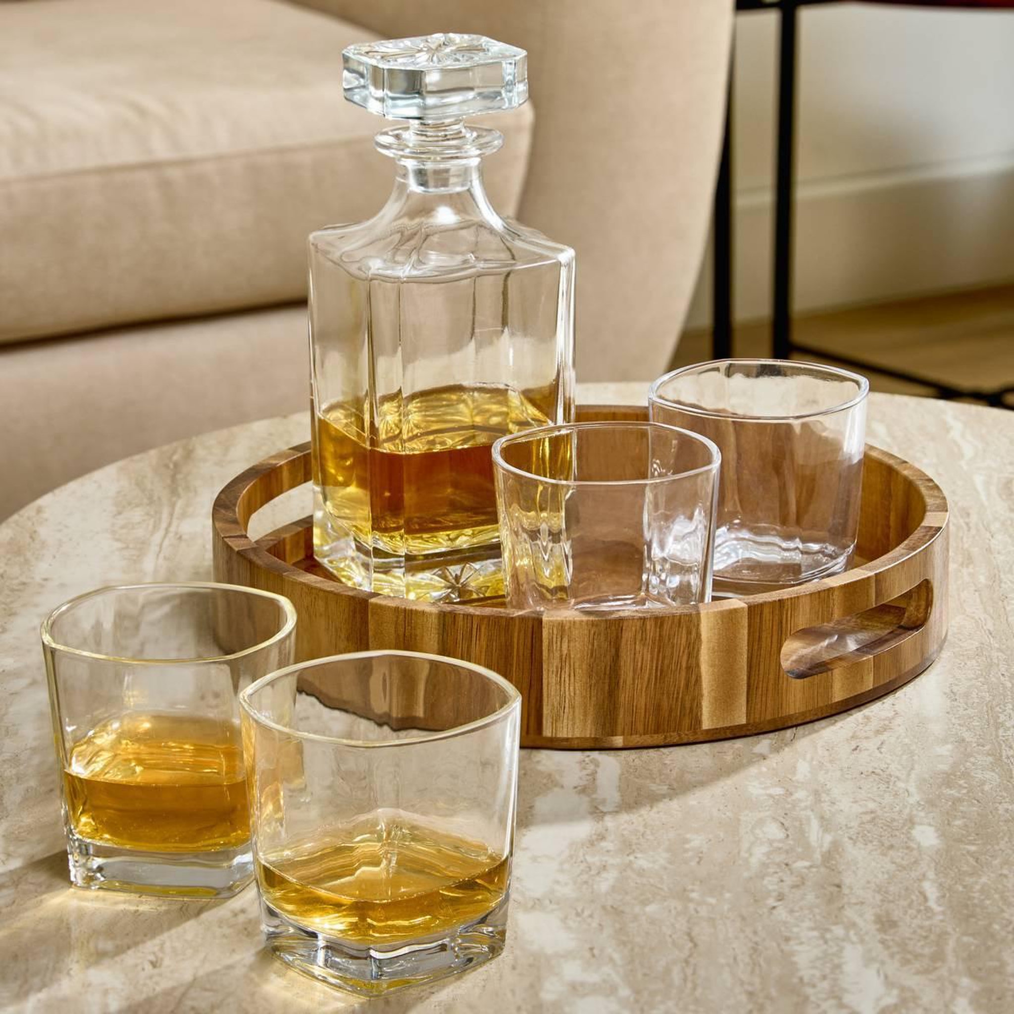 Voir la diapositive 5 : SECRET DE GOURMET Coffret whisky 6 pièces  jules  29cm transparent