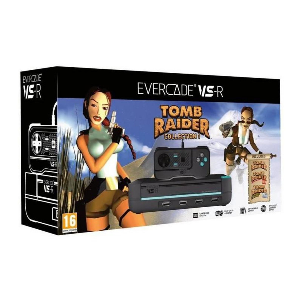 Just for games Pack Console rétrogaming - Evercade VS-R TombRaider 1-2-3