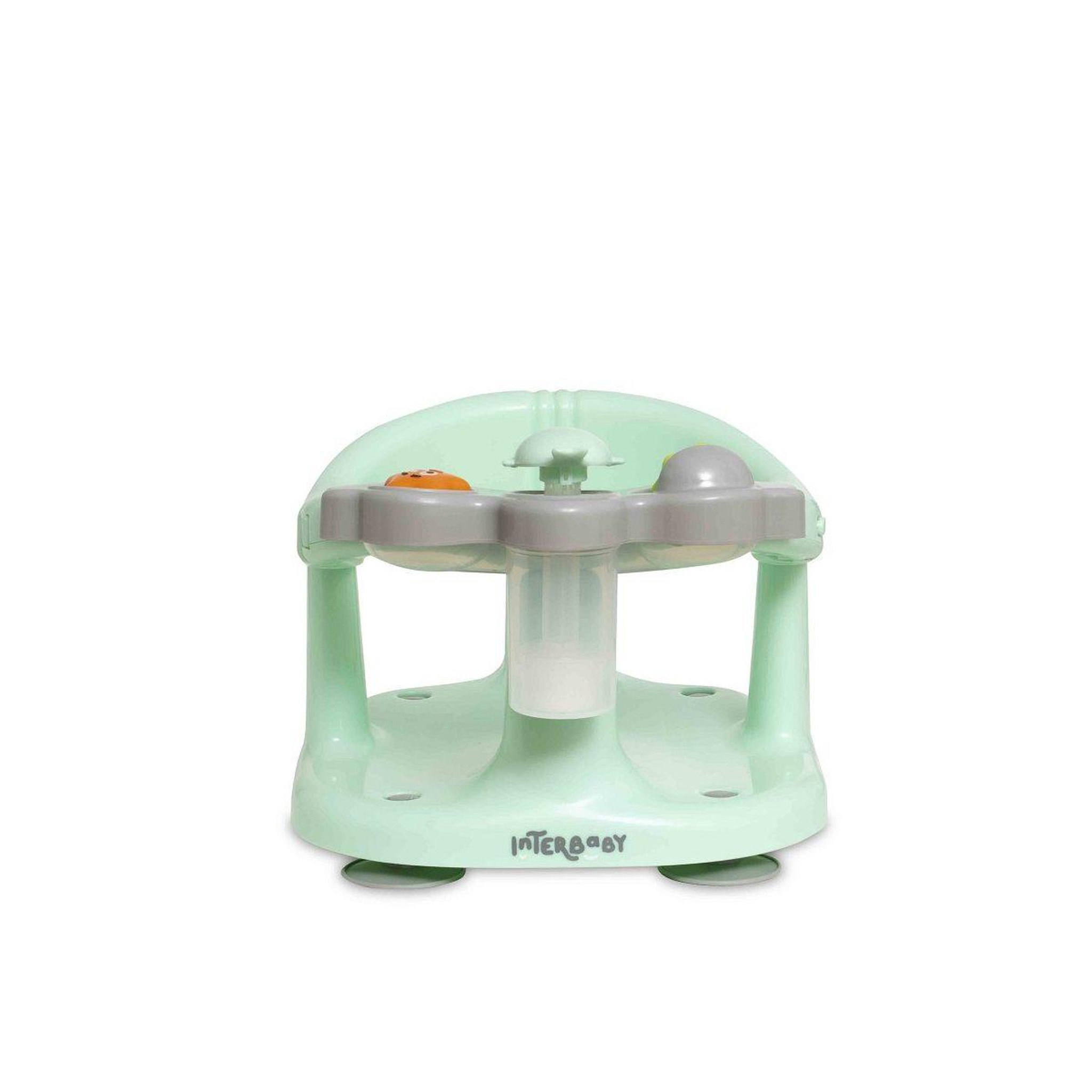 Voir la diapositive 3 : INTERBABY Siège de bain bébé  à ventouses - vert - maintien dans la baignoire