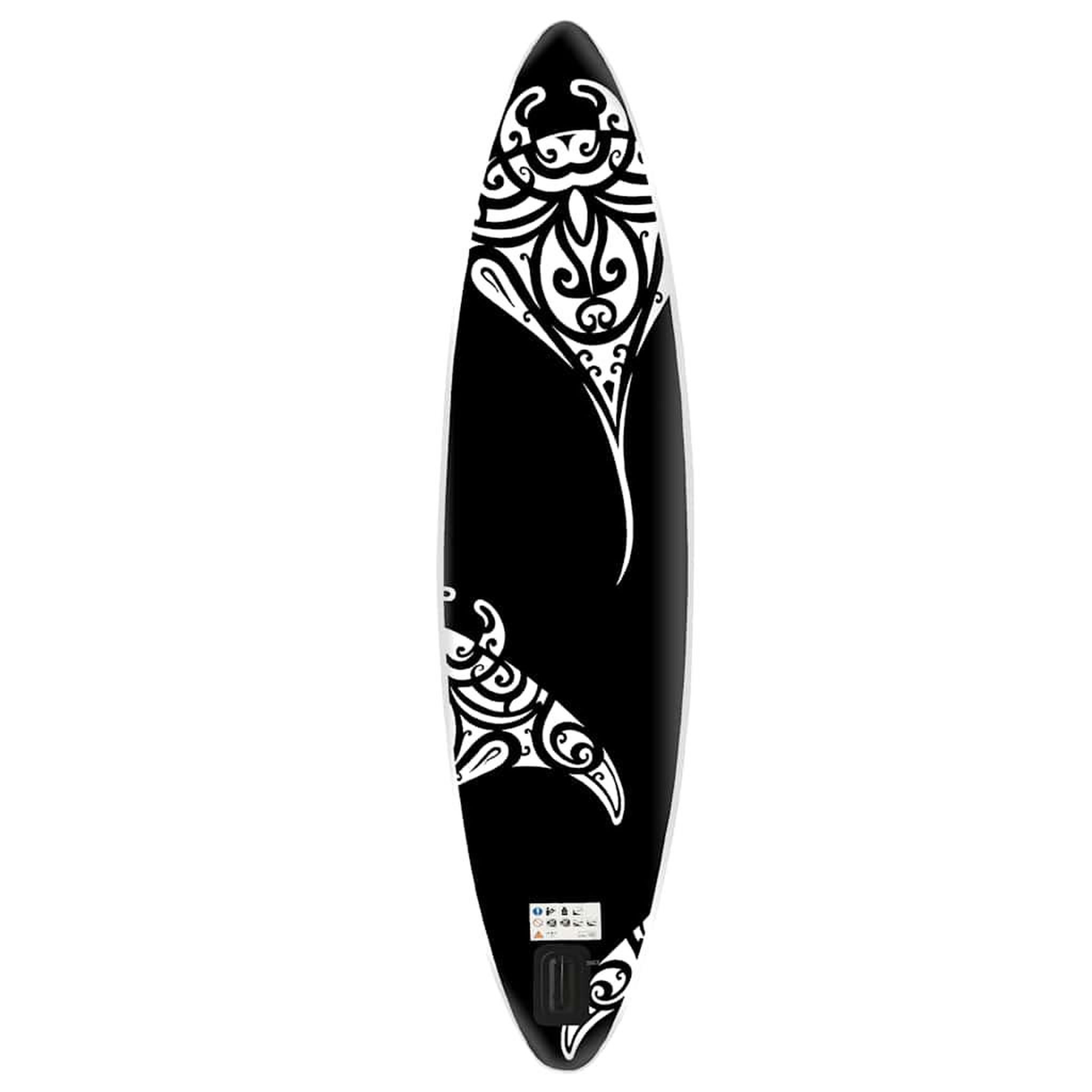 Voir la diapositive 3 : VIDAXL Ensemble de planche SUP gonflable 305x76x15 cm noir