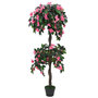 Voir la diapositive 1 : VIDAXL Plante artificielle de Rhododendron avec pot 155cm Vert et rose