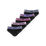 FREEGUN Lot de 5 culottes fille en coton Ethnik. Coloris disponibles : Noir