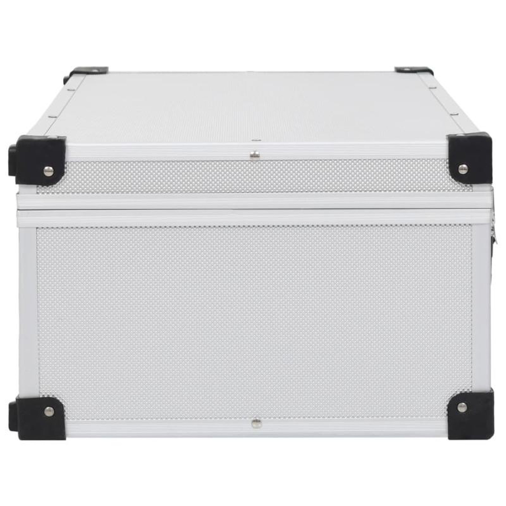 Voir la diapositive 4 : VIDAXL Étui de CD pour 80 CD Aluminium ABS Argenté