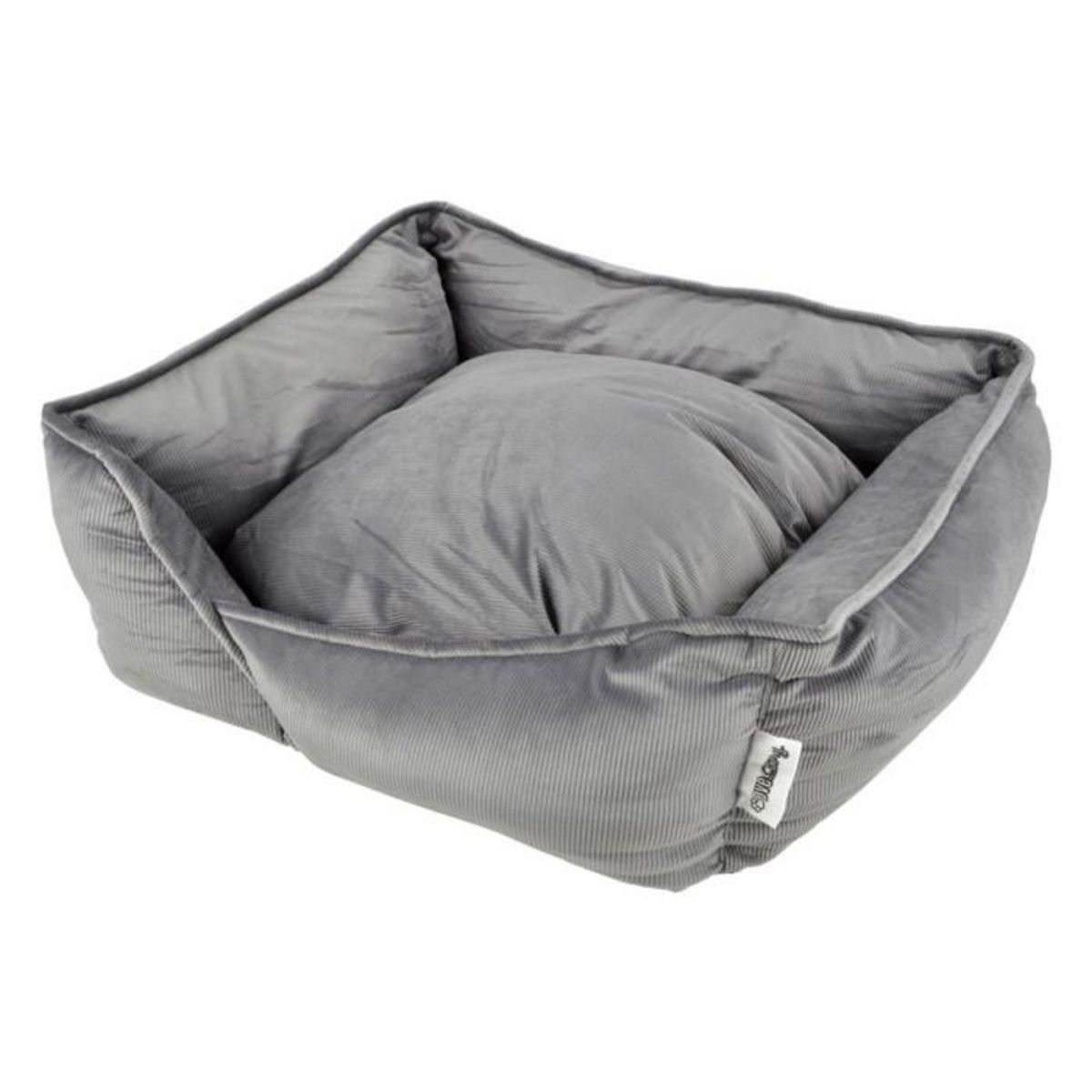 Paris Prix Panier Chien & Chat Velours  Crafty  65cm Gris