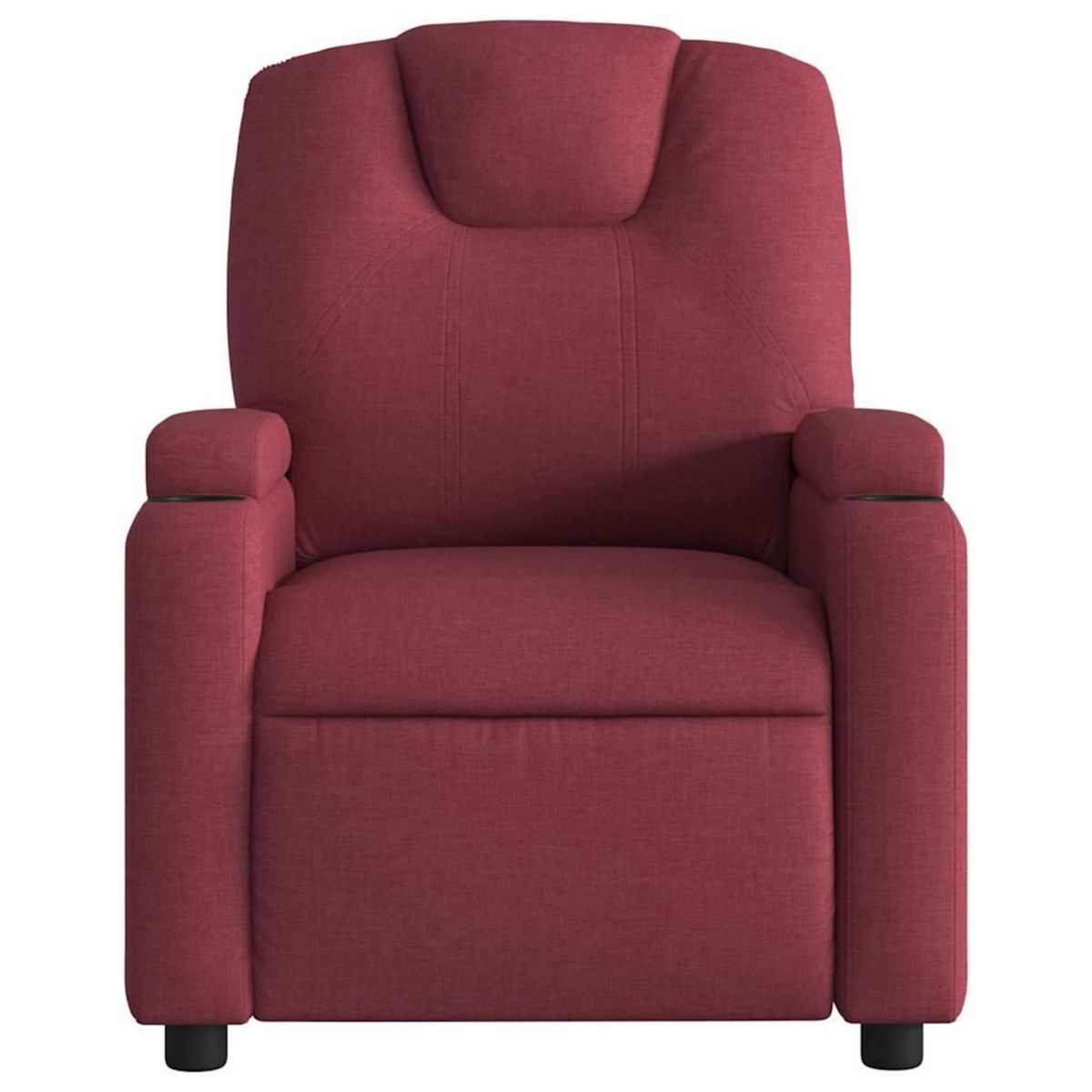 VIDAXL Fauteuil de massage inclinable Rouge bordeaux Tissu