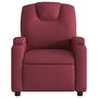Voir la diapositive 4 : VIDAXL Fauteuil de massage inclinable Rouge bordeaux Tissu