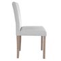 Voir la diapositive 3 : Rendez vous déco Lot de 2 chaises en tissu gris foncé et pieds en bois d'hévéa - Havane