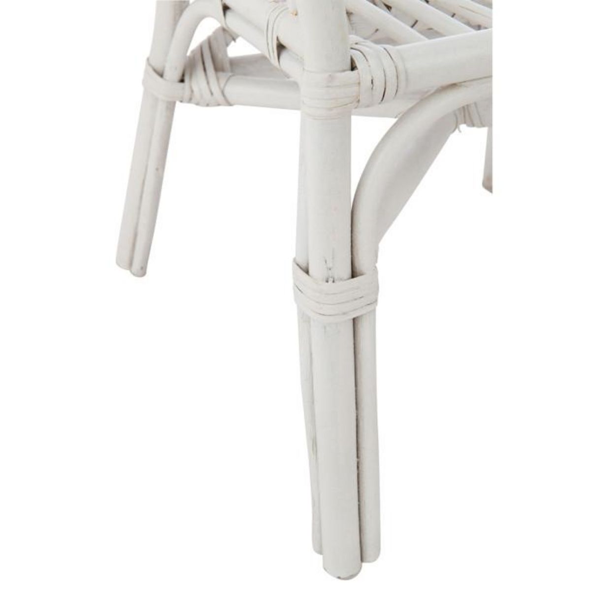 Paris Prix Chaise Enfant en Rotin  Filou  52cm Blanc