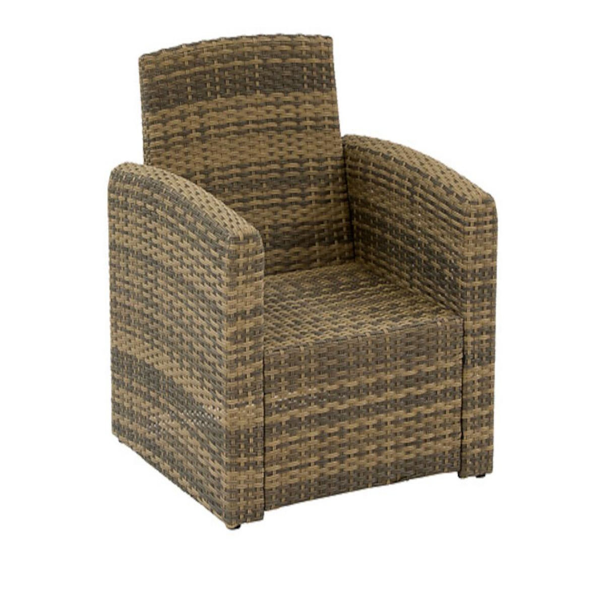 HESPERIDE Fauteuil de jardin en alu et résine tressée Selenim Naturae - Hespéride