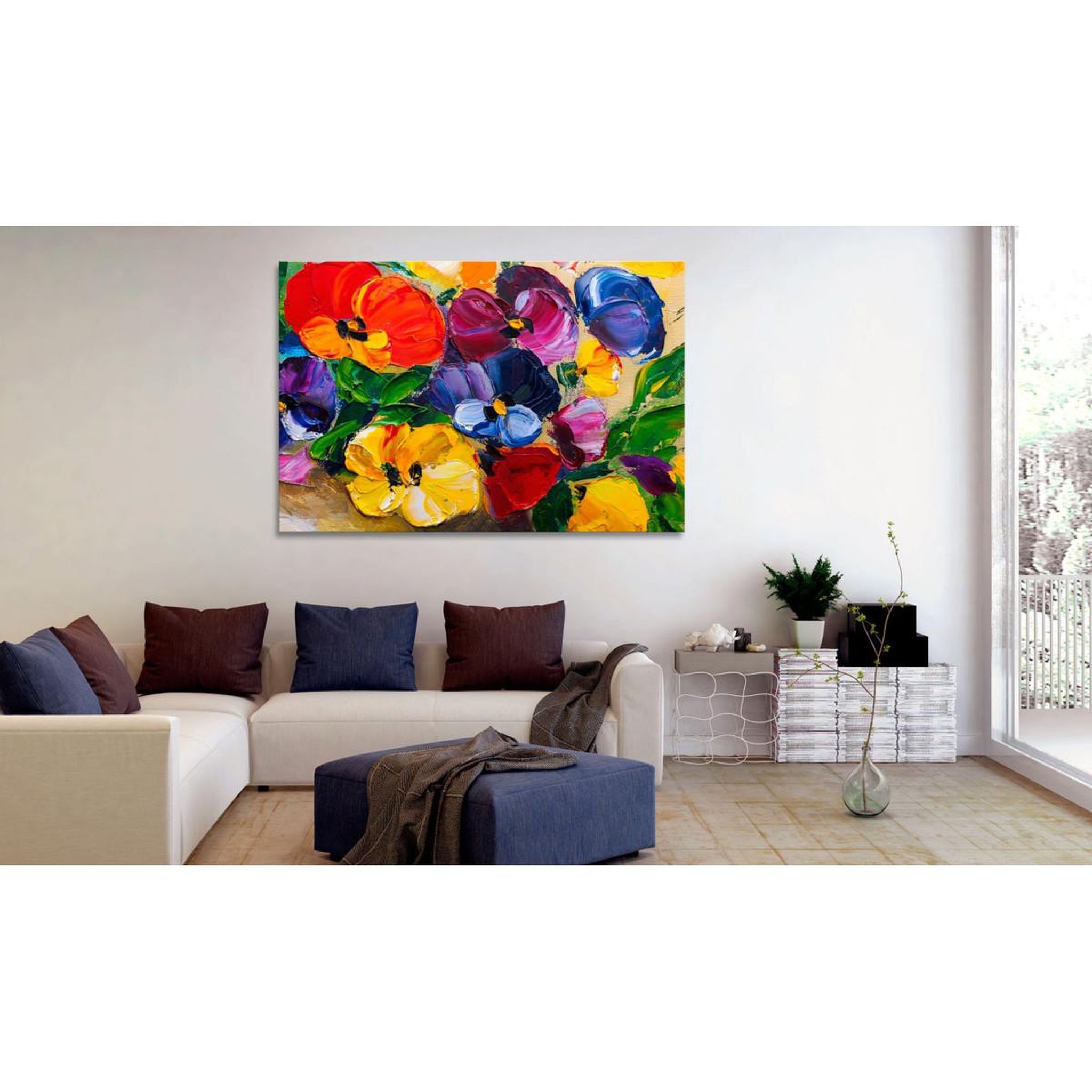 Voir la diapositive 2 : Paris Prix Tableau Imprimé  Spring Pansies