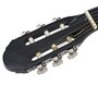 Voir la diapositive 4 : VIDAXL Guitare classique pour débutants Noir 4 4 39 Tilleul
