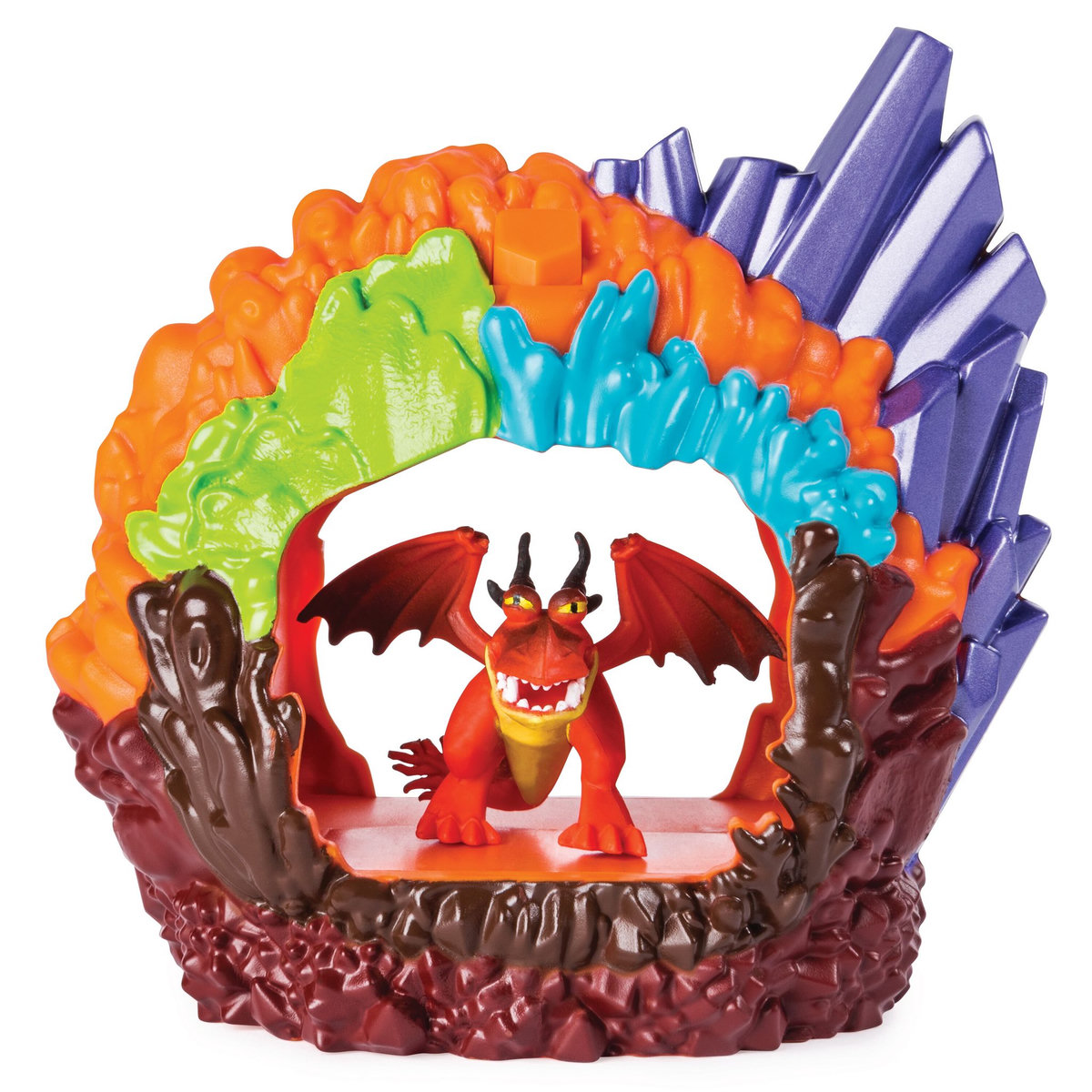 DreamWorks Dragons – Mini Figurine Dragon Mystère 2,5 Cm – Cristal à Casser – Collection Crystal Realm – Dès 4 Ans