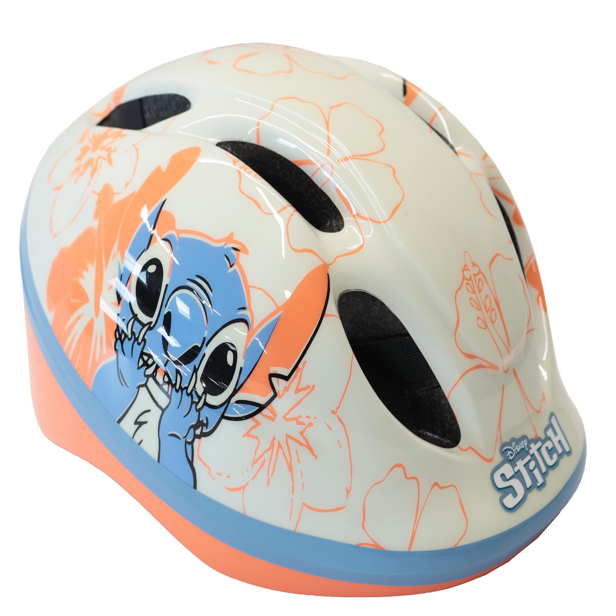 DISNEY Vélo enfant 16'' STITCH / DISNEY pour enfant de100 cm à 125 cm avec 2 freins, panier, porte poupée et Casque inclus