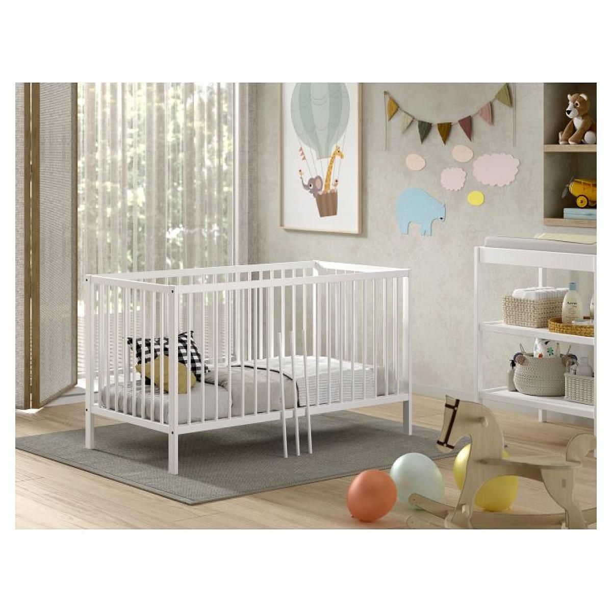 Vipack Lit Dino 70x140cm en Blanc