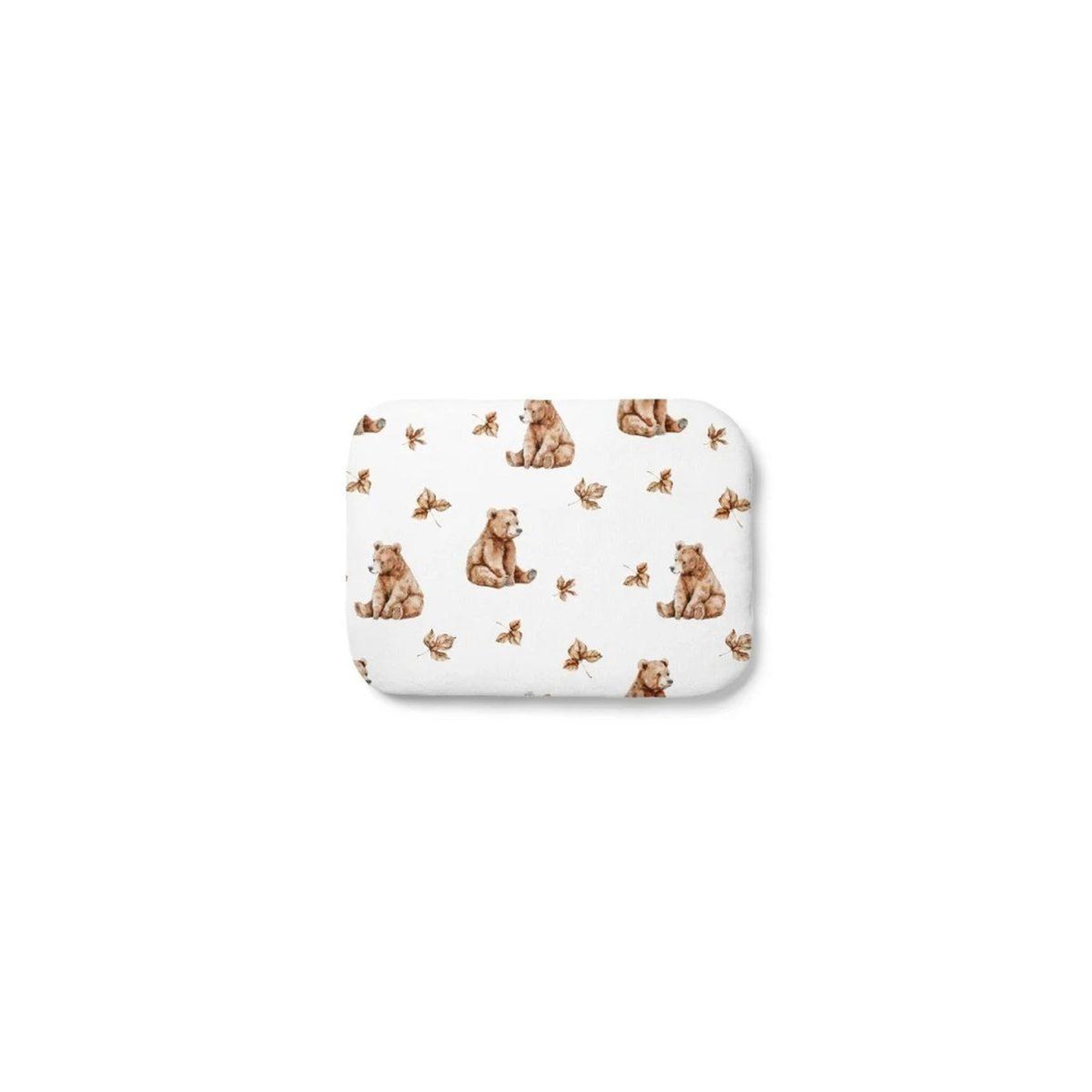 WALDIN Oreiller bébé 40 × 30 cm - motif oursons, blanc