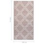 Voir la diapositive 6 : VIDAXL Tapis d'exterieur ARAKIL marron 160x230 cm PP