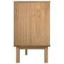 Voir la diapositive 5 : VIDAXL Commode OTTA marron et gris 111x43x73,5 cm bois de pin massif