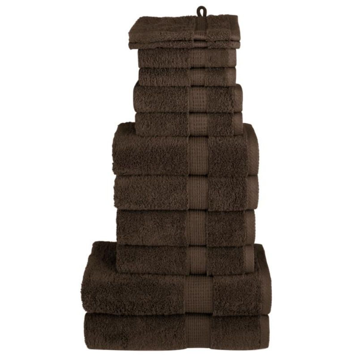 VIDAXL Ensemble de serviettes de qualité supérieure SOLUND 12 pcs