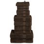 Voir la diapositive 1 : VIDAXL Ensemble de serviettes de qualité supérieure SOLUND 12 pcs