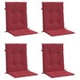 Voir la diapositive 3 : VIDAXL Coussins de chaise de jardin a dossier bas lot de 4