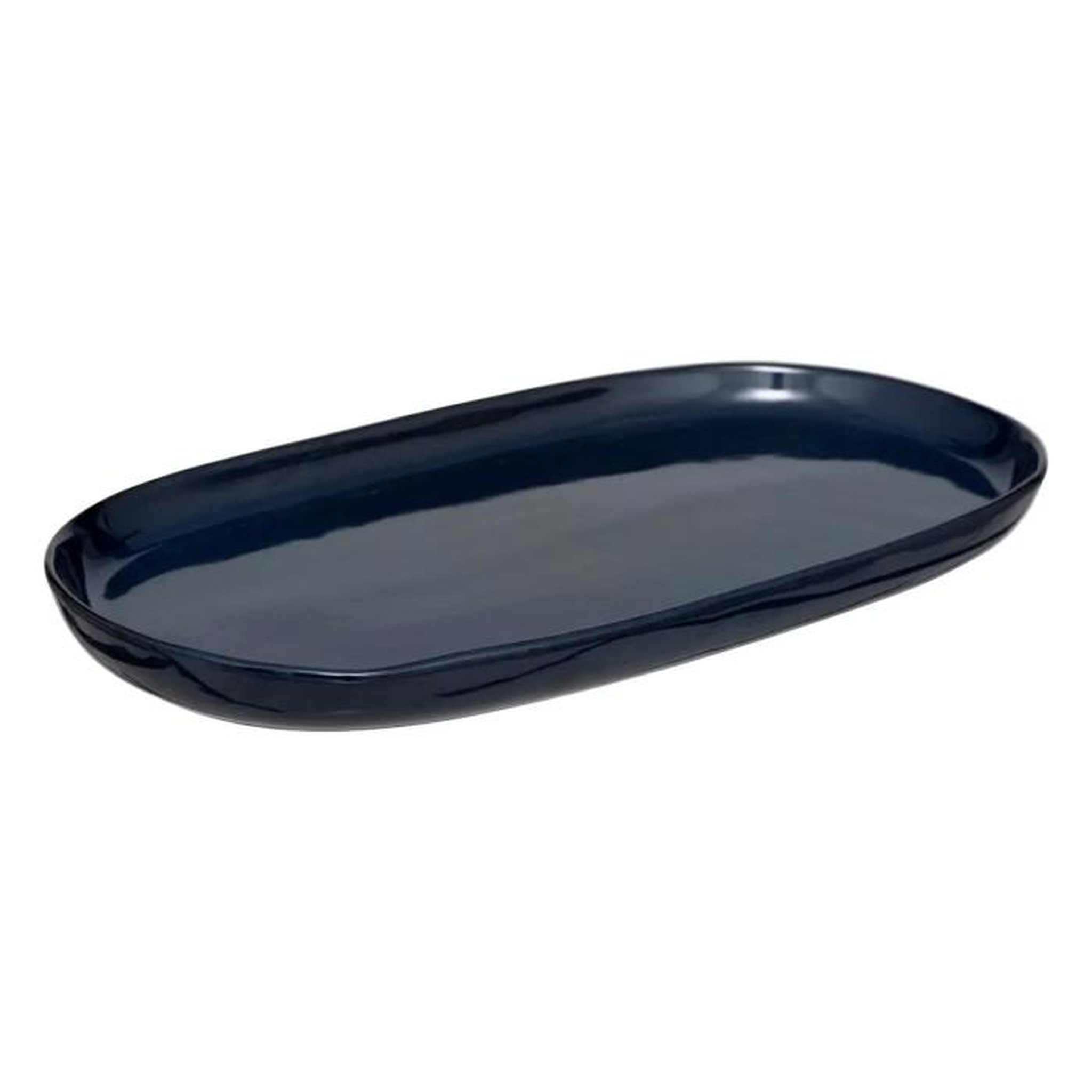 SECRET DE GOURMET Plat de Présentation  Terre Inconnue  37cm Bleu