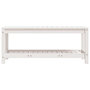 Voir la diapositive 4 : VIDAXL Banc de jardin blanc 108x35x45 cm bois massif de pin