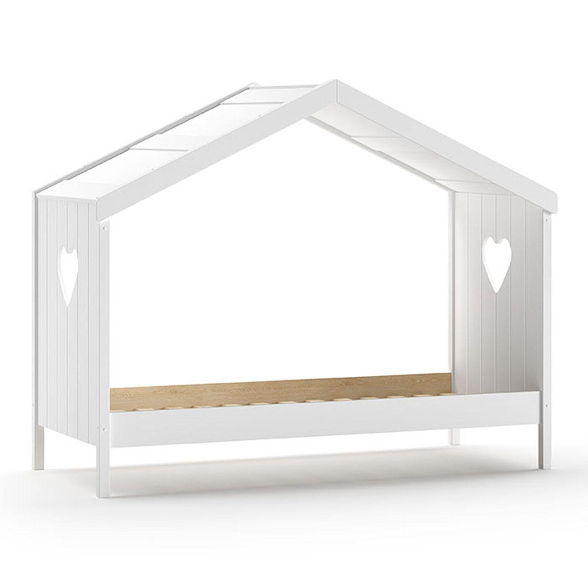 Paris Prix Lit cabane enfant ouvert  amori  90x200cm blanc