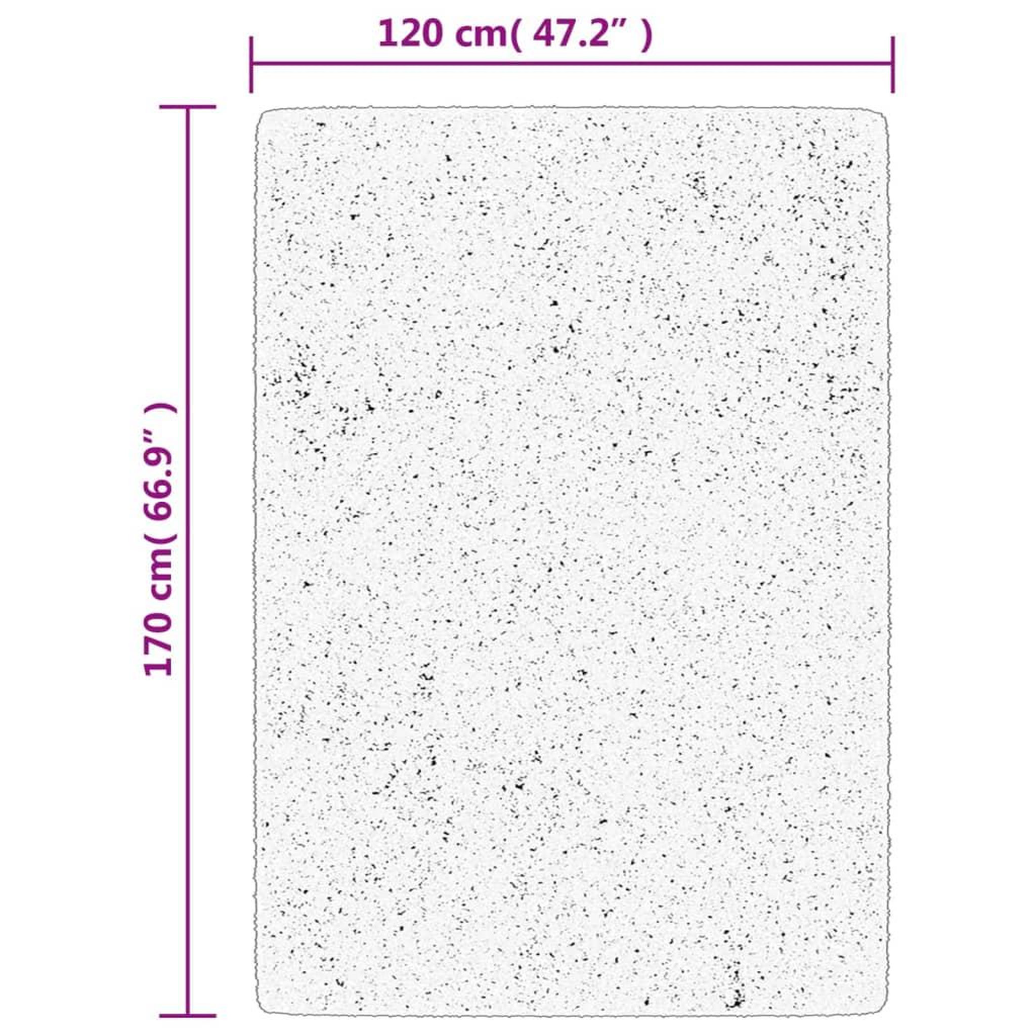 Voir la diapositive 6 : VIDAXL Tapis ISTAN a poils longs aspect brillant gris 120x170 cm