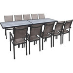 Habitat et Jardin Salon de jardin repas extensible  Lagos  - 200/320 x 105 x 76 cm - Taupe - 10 places