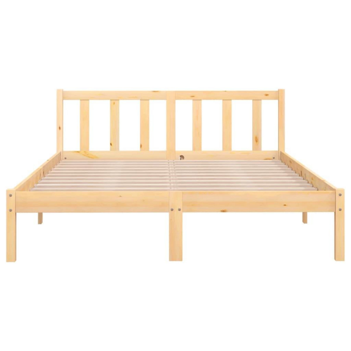 VIDAXL Cadre de lit sans matelas bois massif 160x200 cm