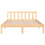 Voir la diapositive 4 : VIDAXL Cadre de lit sans matelas bois massif 160x200 cm