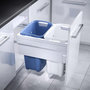 Voir la diapositive 2 : HAILO Double panier à linge encastrable 66L Hailo Laundry Carrier 450