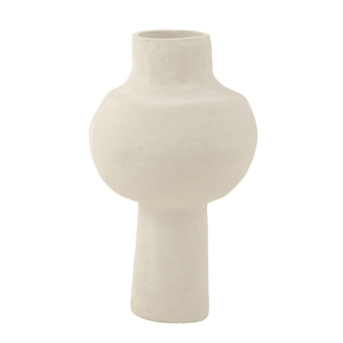 Paris Prix Pot Déco Design en Papier Maché  Bali  50cm Blanc