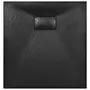 VIDAXL Bac de douche SMC Noir 90 x 80 cm