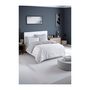 Voir la diapositive 3 : GENERIQUE Parure de lit - 1 housse de couette 220 x 240 cm + 2 taies d'oreiller 60 x 60 cm - 65% coton, 35% polyester - Gris