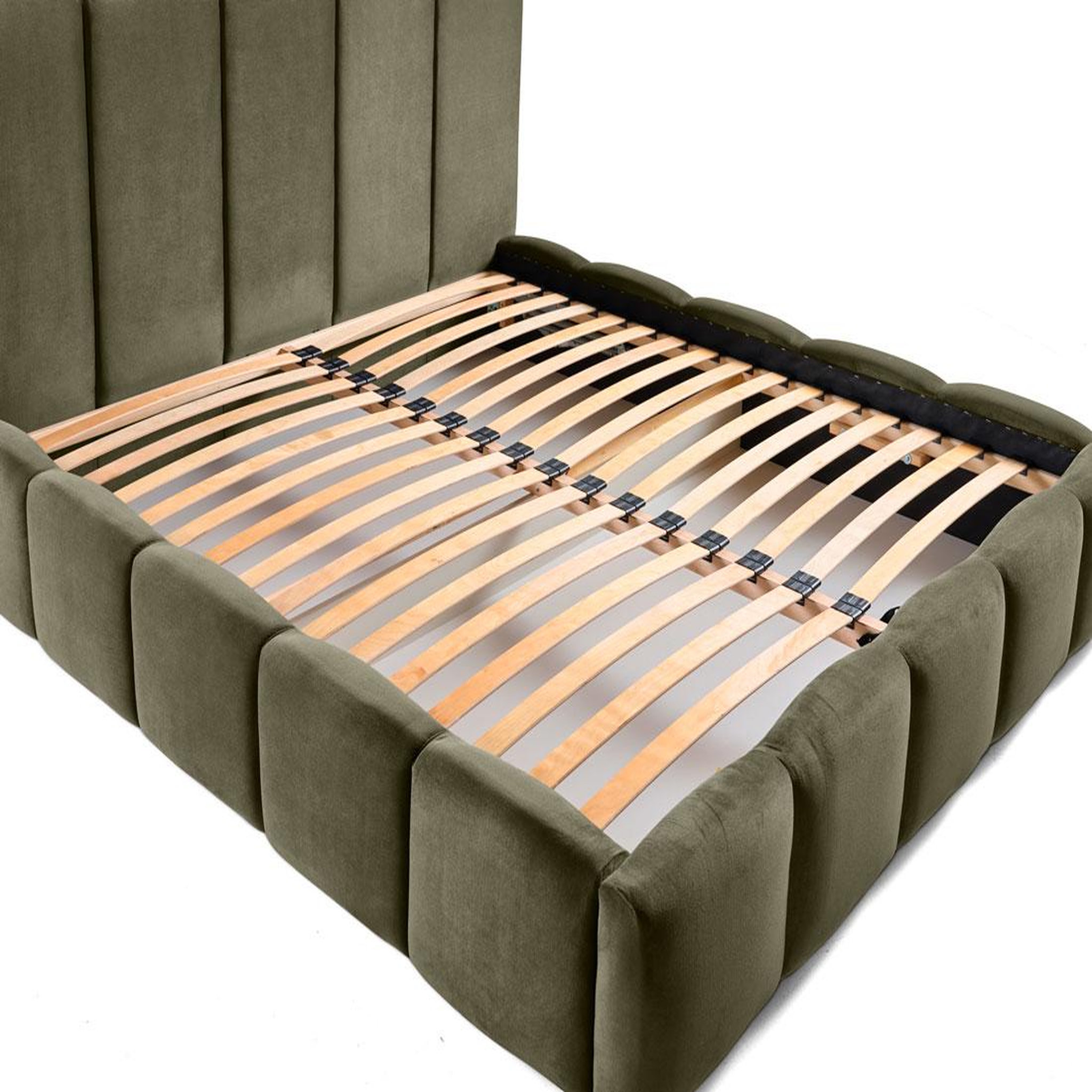 Voir la diapositive 4 : BEST MOBILIER Torreon - lit coffre - 160x200 - sommier inclus - en velours