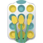 Set cupcakes enfants silicone acier au carbone