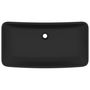 Voir la diapositive 3 : VIDAXL Lavabo de luxe rectangulaire Noir mat 71x38 cm Ceramique