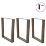 Voir la diapositive 3 : VIDAXL Pieds de table a manger forme de V 3 pcs 90x(72-73,3) cm acier
