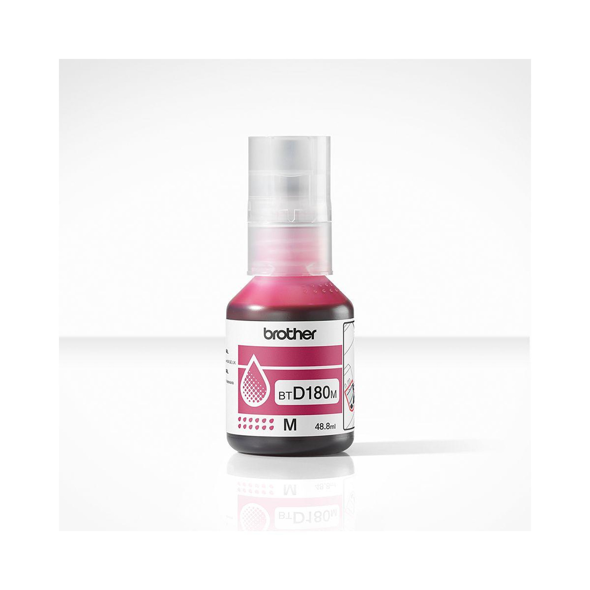 Voir la diapositive 2 : Brother Cartouche d'encre bouteille d'encre btd180 magenta - btd180m