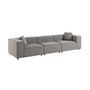 Voir la diapositive 4 : SWEEEK Canapé modulable. tissu déperlant. 3 places. 2 corners + 1 fauteuil