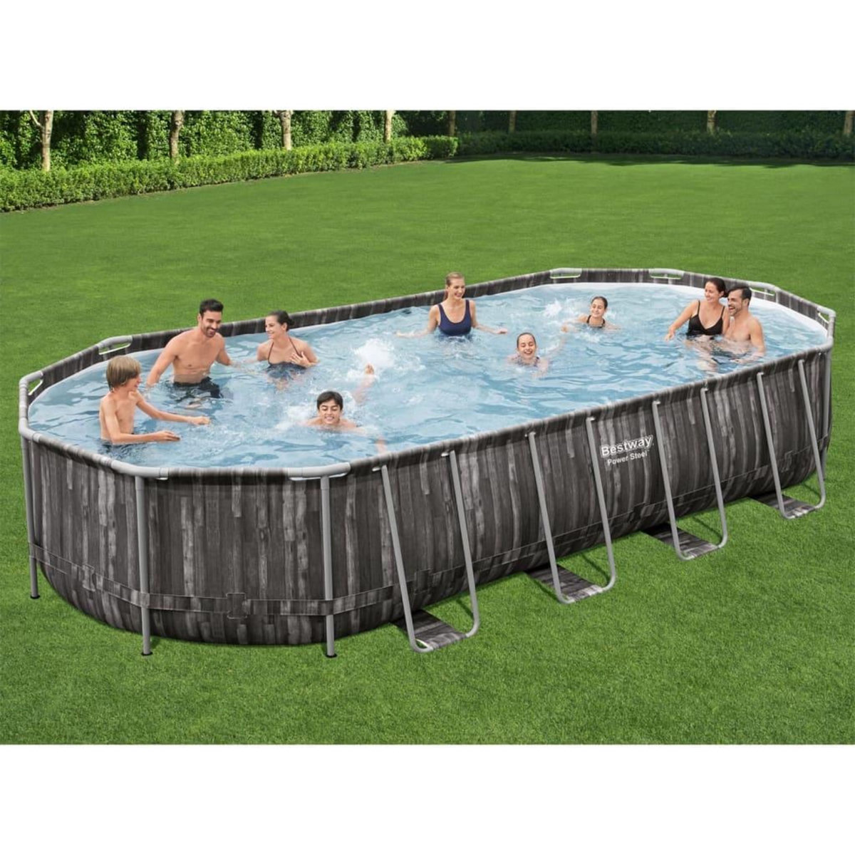 BESTWAY Bestway Ensemble de piscine ovale 7,32x3,66x1,22 m