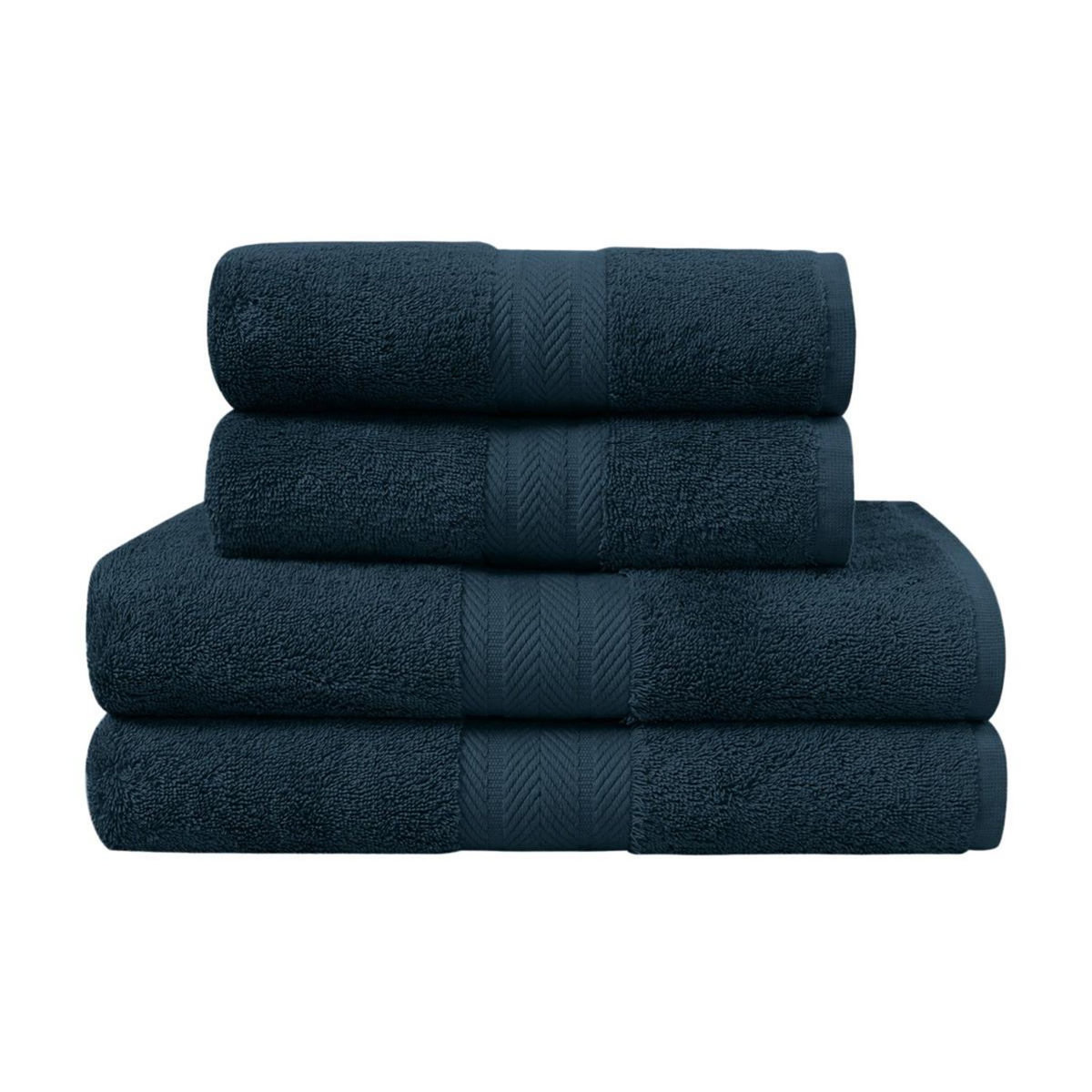Sensei Maison Ensemble de bain 4 pièces (2 draps de bain + 2 serviettes de toilette) LUXURY