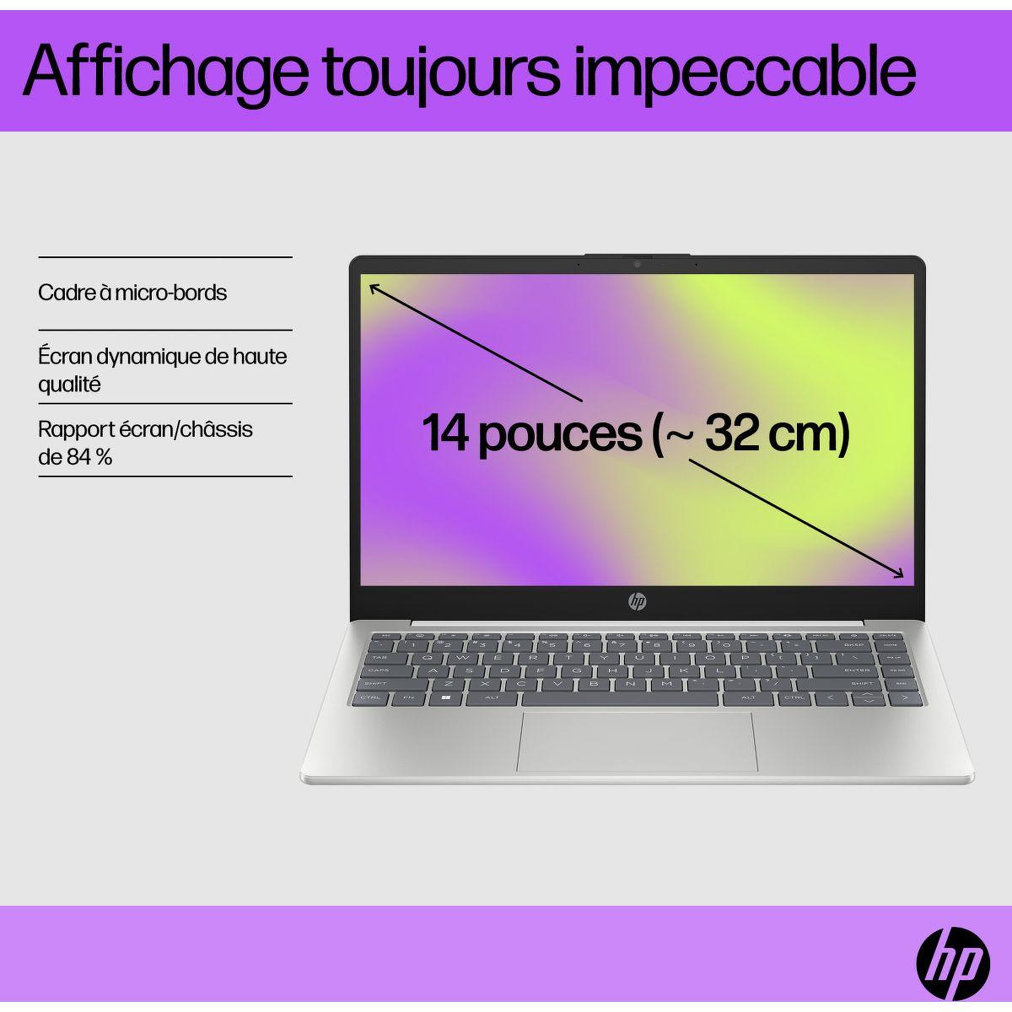 Voir la diapositive 2 : HP Ordinateur portable 14-em0042nf