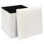 Voir la diapositive 3 : The Home Deco Factory Pouf de rangement pliable effet côtelé