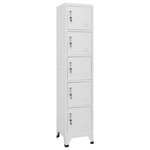VIDAXL Armoire a casiers Blanc 38x40x180 cm Acier